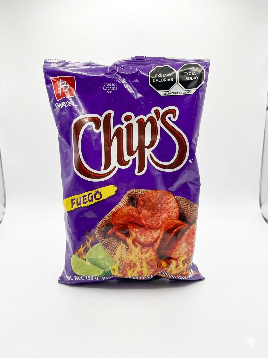 Large Chips Fuego by Barcel - 170g